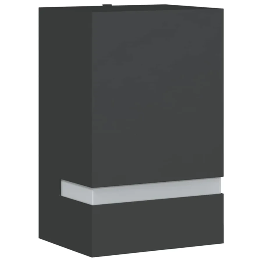 Applique murale d'extérieur noir acier inoxydable - 2