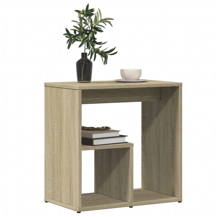 Tables d'appoint 2 pcs chêne sonoma 50x30x50 cm bois ingénierie - 4