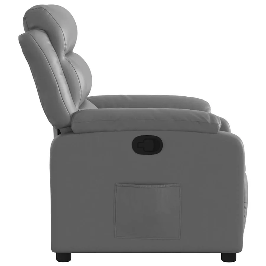 Fauteuil inclinable Gris Similicuir - 7