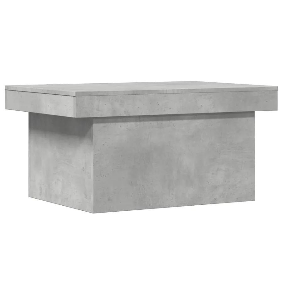 Table basse gris béton 100x55x40 cm bois d'ingénierie - 2