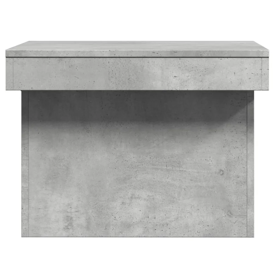 Table basse gris béton 100x55x40 cm bois d'ingénierie - 6