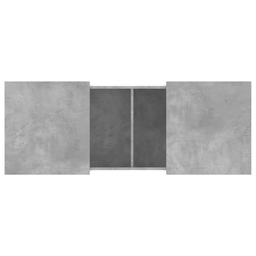 Table basse gris béton 100x55x40 cm bois d'ingénierie - 8