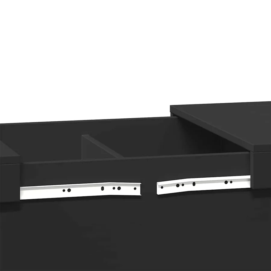 Table basse noir 100x55x40 cm bois d'ingénierie - 10