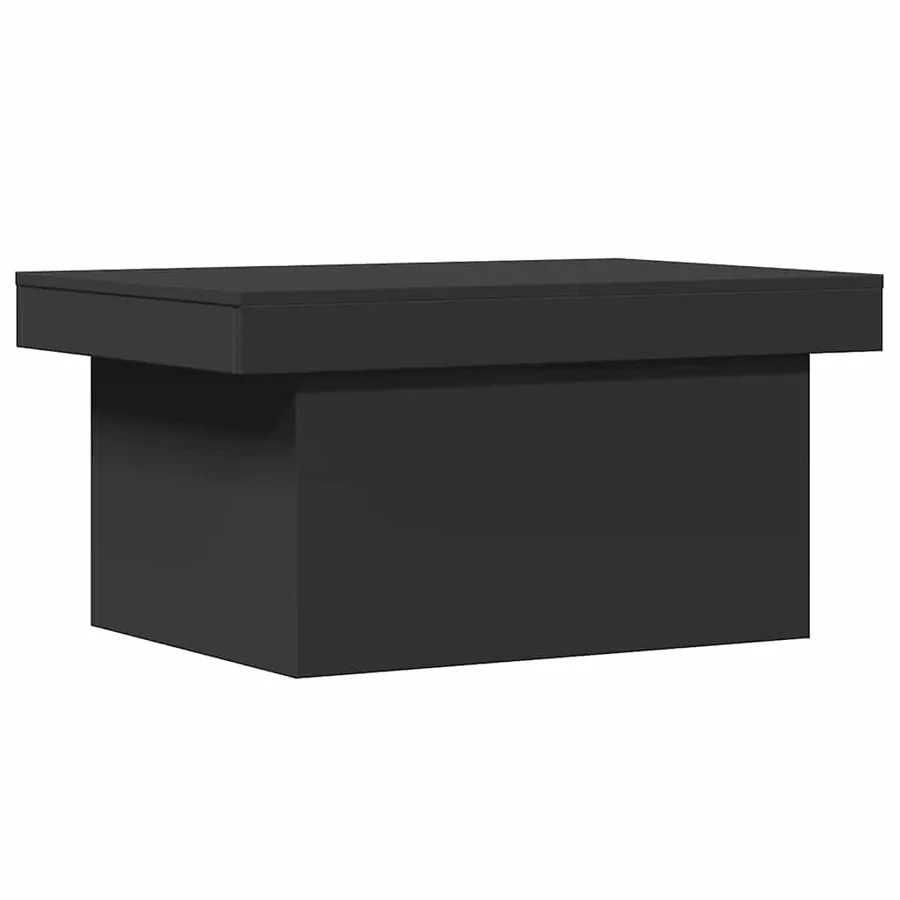 Table basse noir 100x55x40 cm bois d'ingénierie - 2