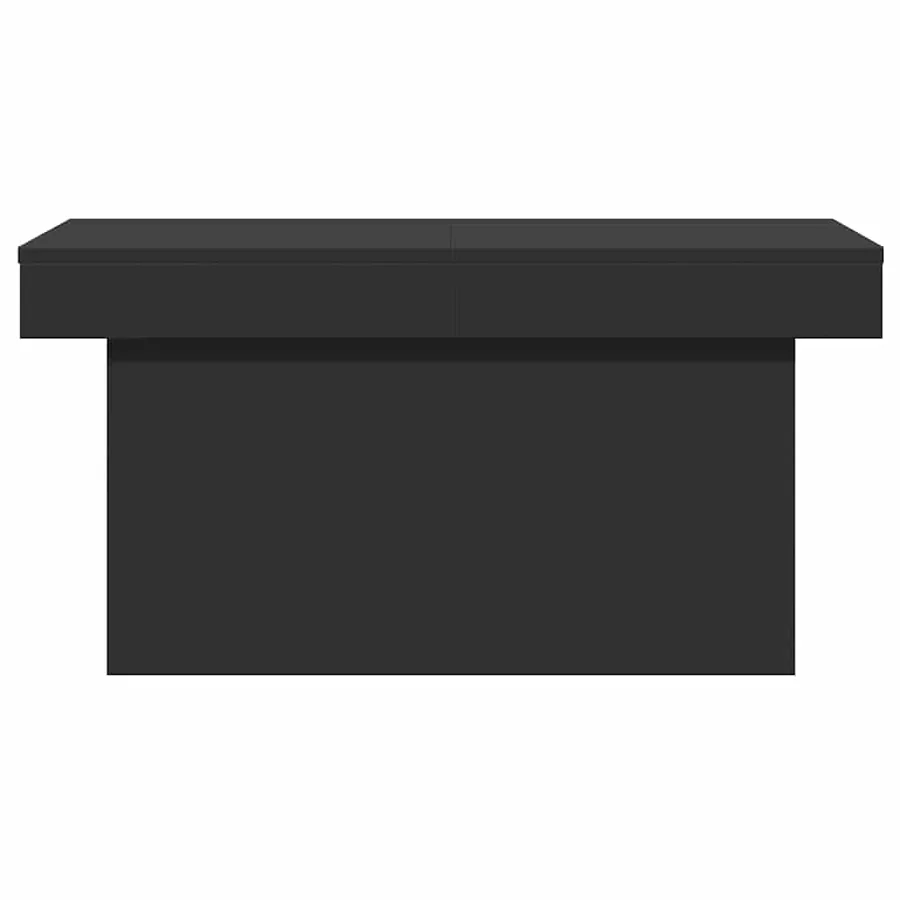 Table basse noir 100x55x40 cm bois d'ingénierie - 5