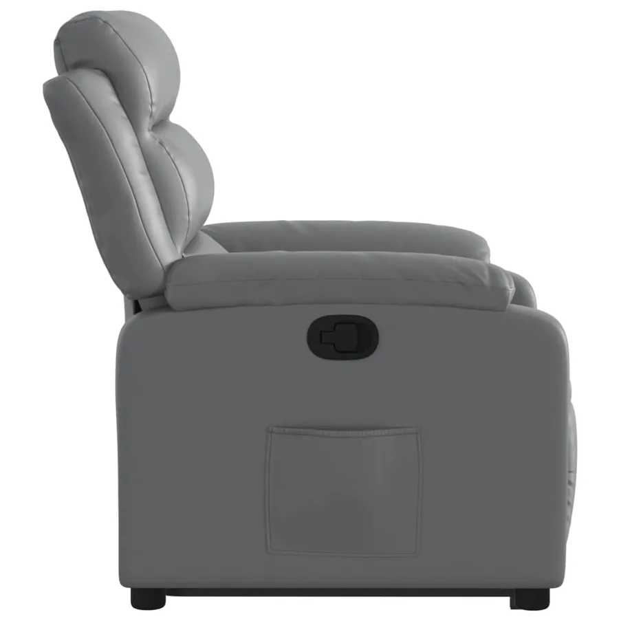 Fauteuil inclinable Gris Similicuir - 10