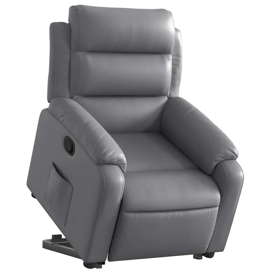 Fauteuil inclinable Gris Similicuir - 3