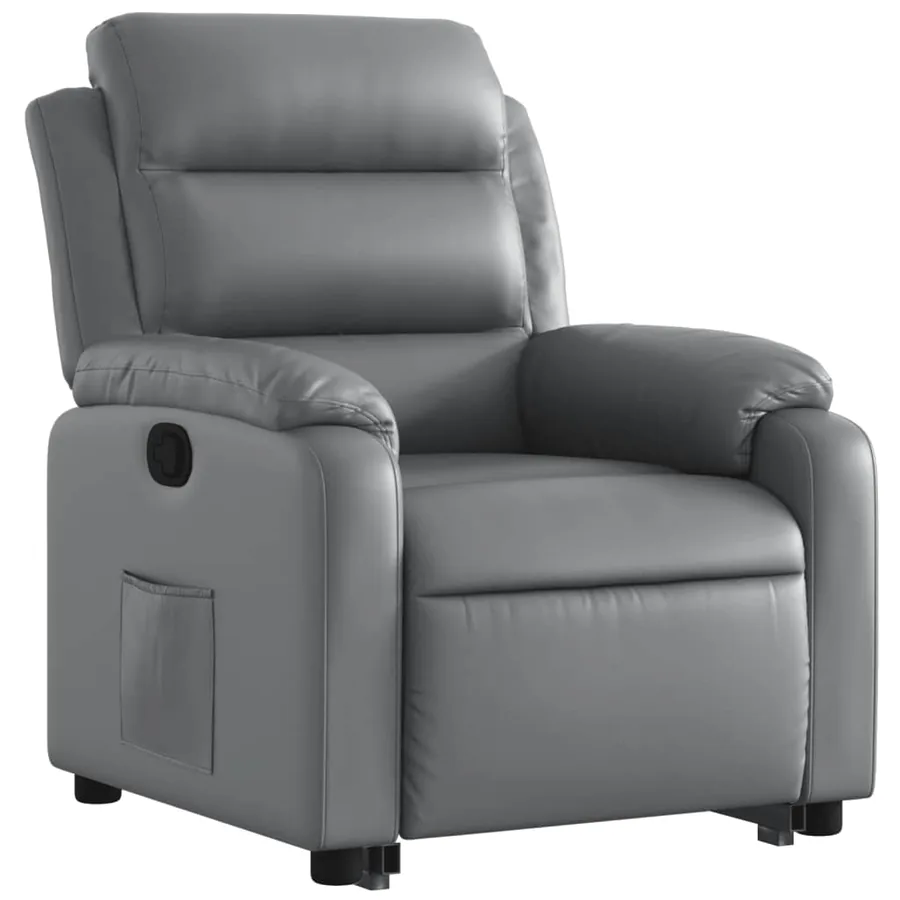 Fauteuil inclinable Gris Similicuir - 4