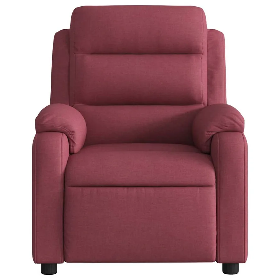 Fauteuil de massage inclinable Rouge bordeaux Tissu - 7