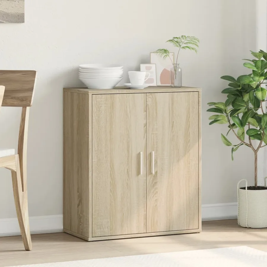 Buffet chêne sonoma 60x31x70 cm bois d'ingénierie - 3
