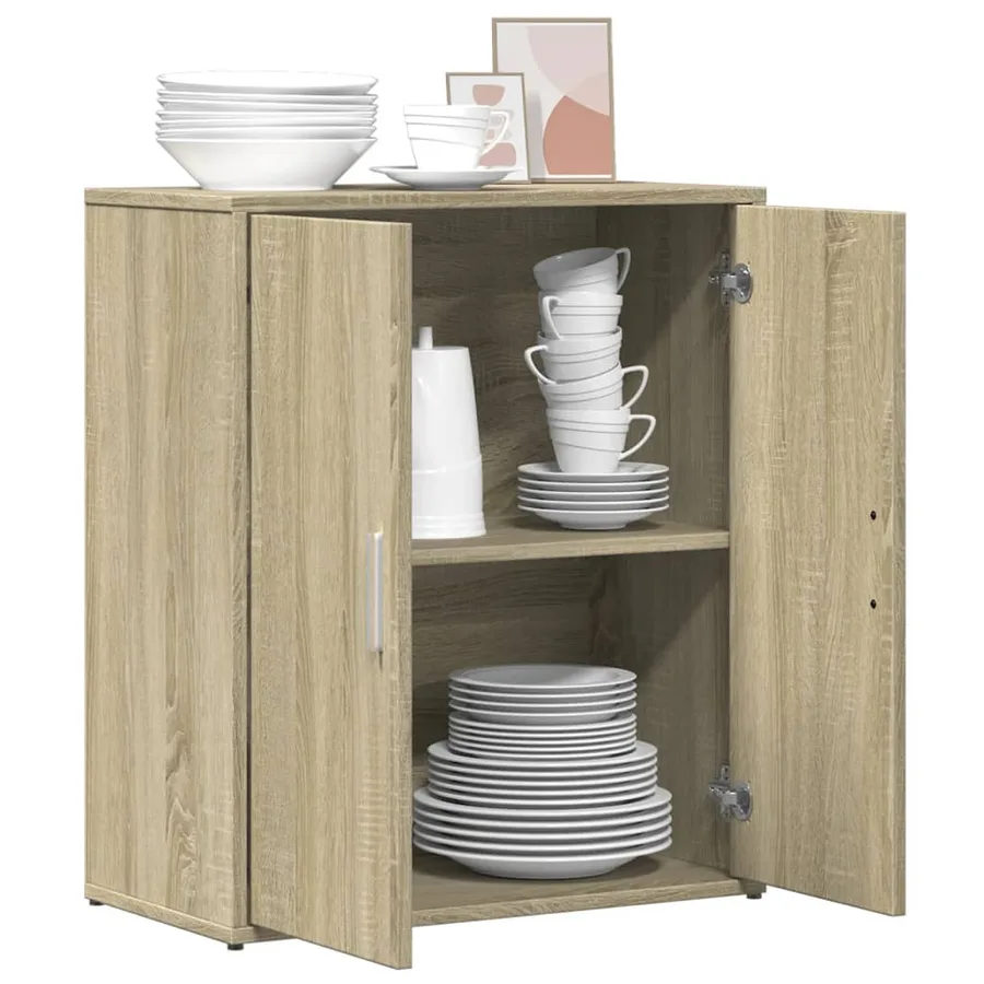 Buffet chêne sonoma 60x31x70 cm bois d'ingénierie - 4