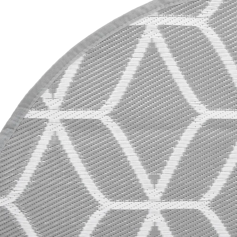 Tapis d'extérieur ARAKIL gris Ø160 cm PP - 4