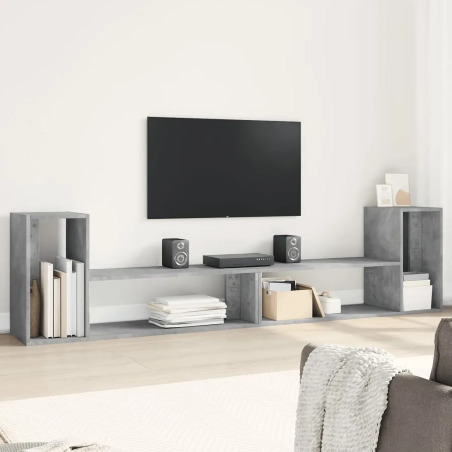 Meuble TV Gris béton