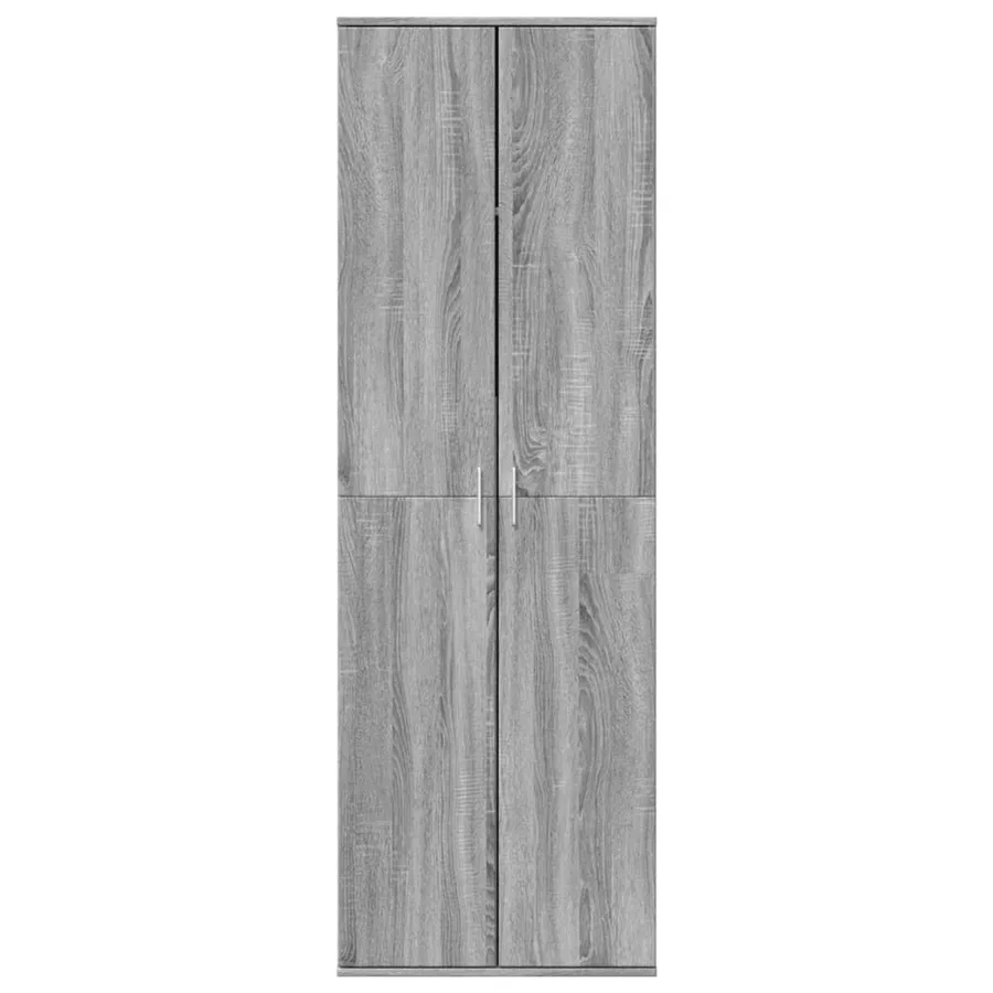 Buffet haut sonoma gris 60x35x180 cm bois d'ingénierie - 3