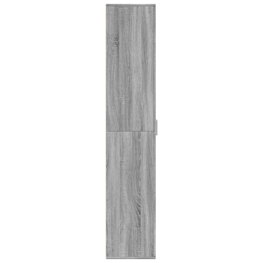 Buffet haut sonoma gris 60x35x180 cm bois d'ingénierie - 4