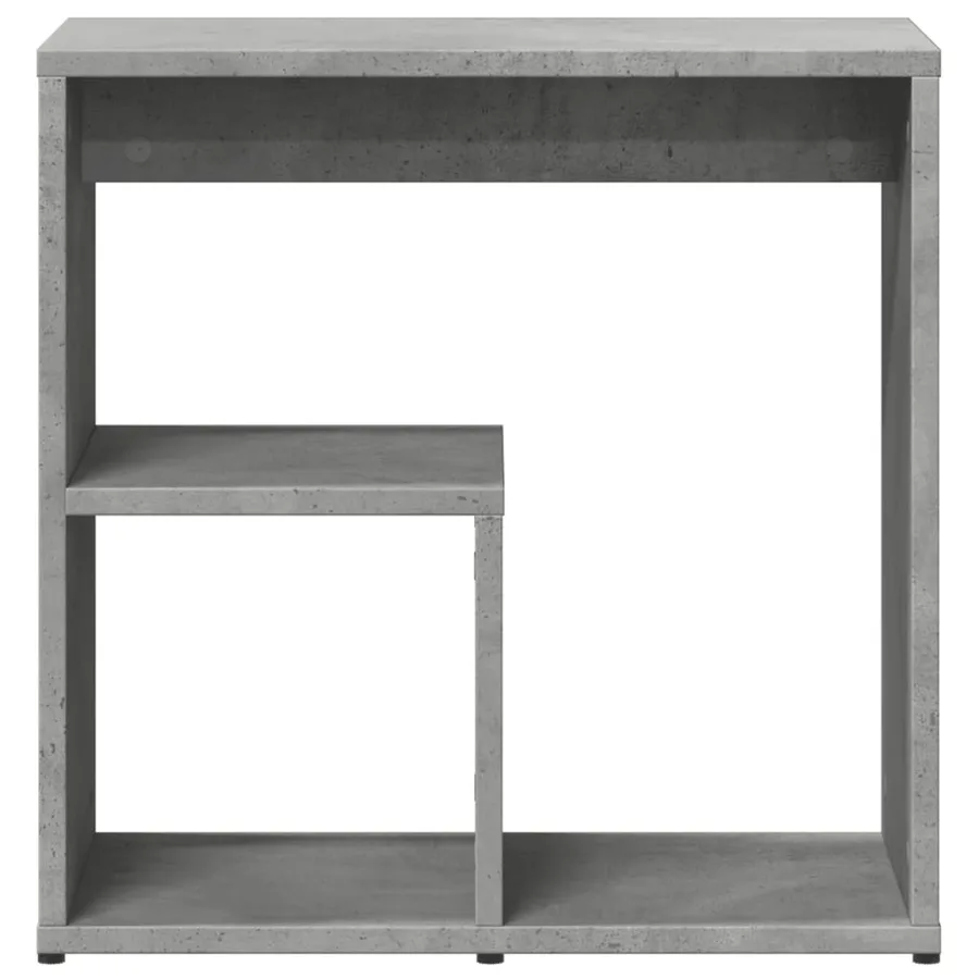 Tables d'appoint 2 pcs gris béton 50x30x50 cm bois d'ingénierie - 6