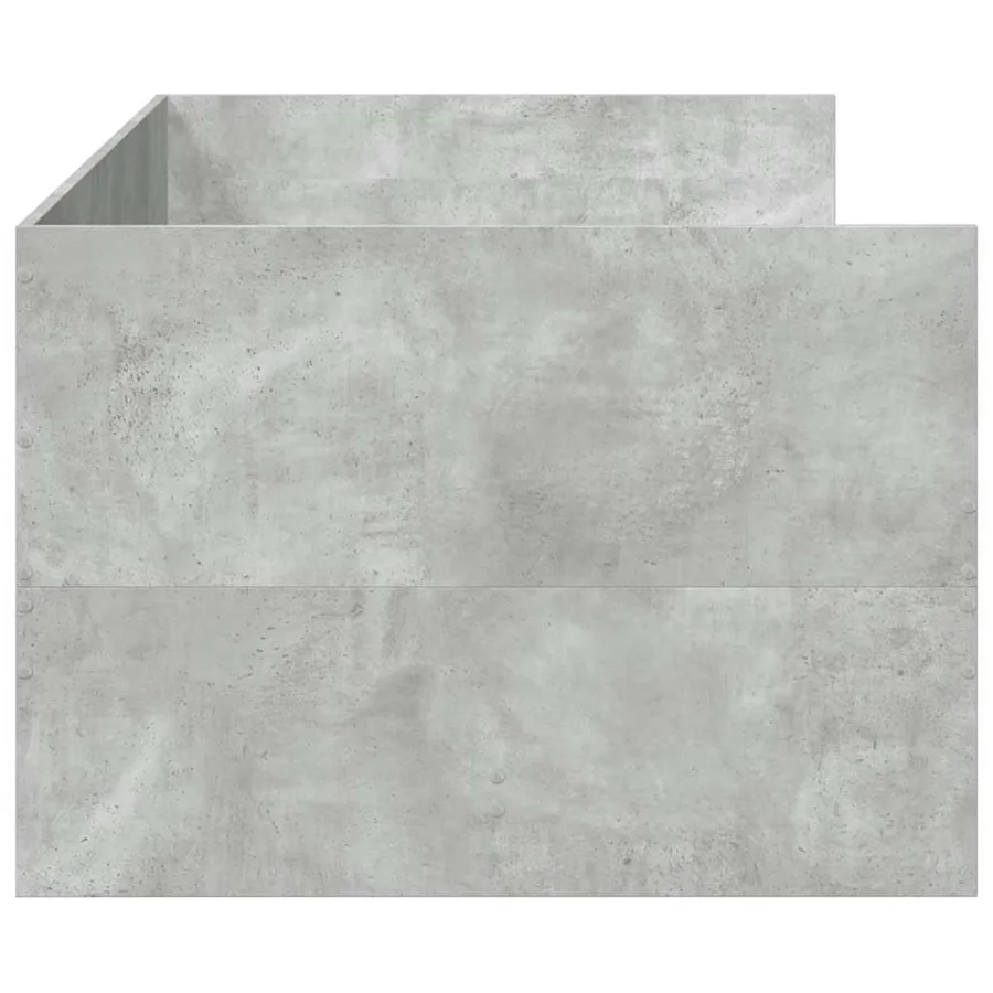 Lit de jour avec tiroirs sans matelas gris béton 100x200 cm - 5