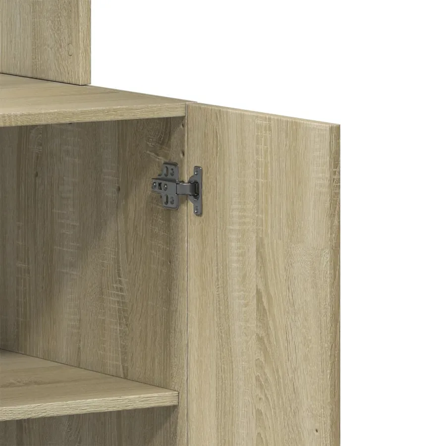Armoire de cuisine chêne sonoma 60x50x180 cm bois d'ingénierie - 9