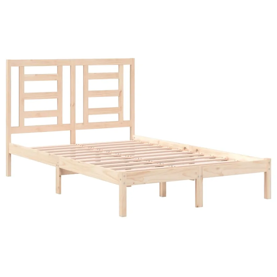 Cadre de lit sans matelas 120x200 cm bois de pin massif - 4