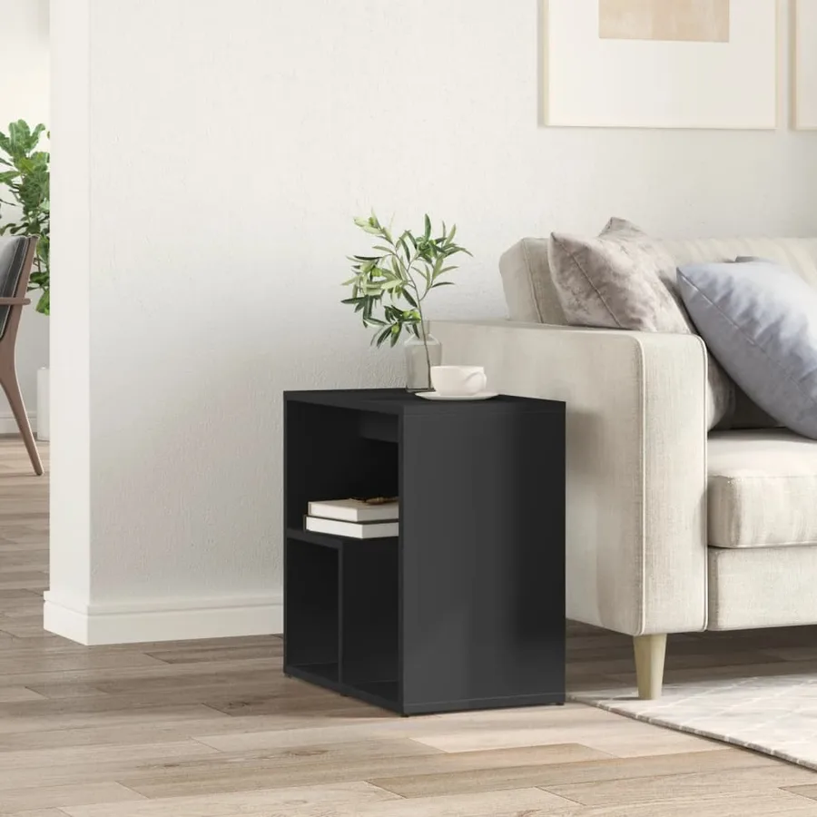 Table d'appoint Noir 50x30x50 cm Bois d'ingénierie - 3
