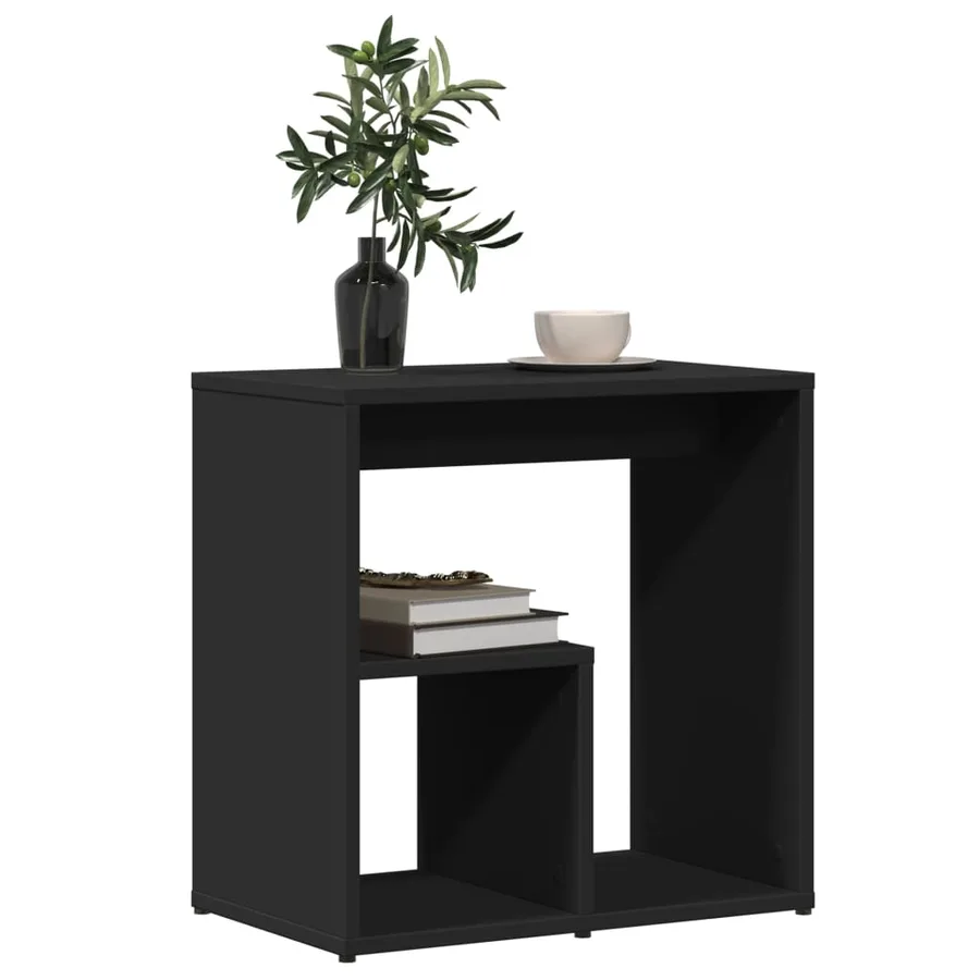 Table d'appoint Noir 50x30x50 cm Bois d'ingénierie - 4