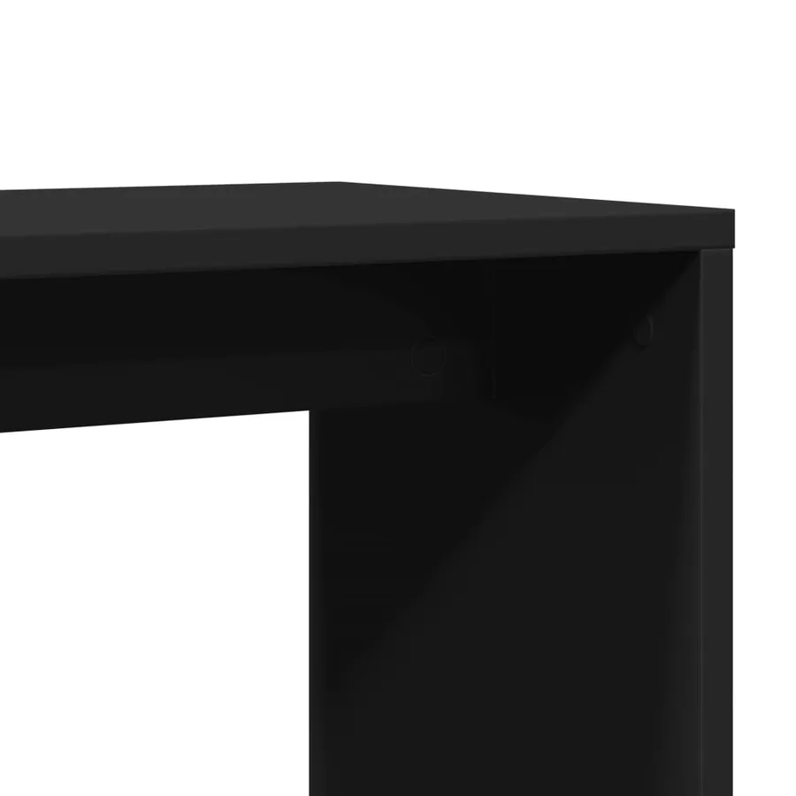 Table d'appoint Noir 50x30x50 cm Bois d'ingénierie - 8