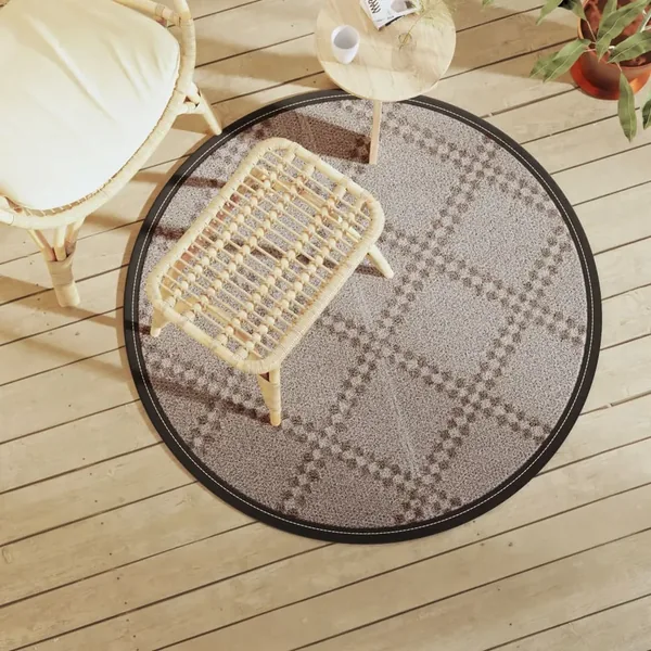 Tapis d'extérieur ARAKIL marron Ø120 cm PP