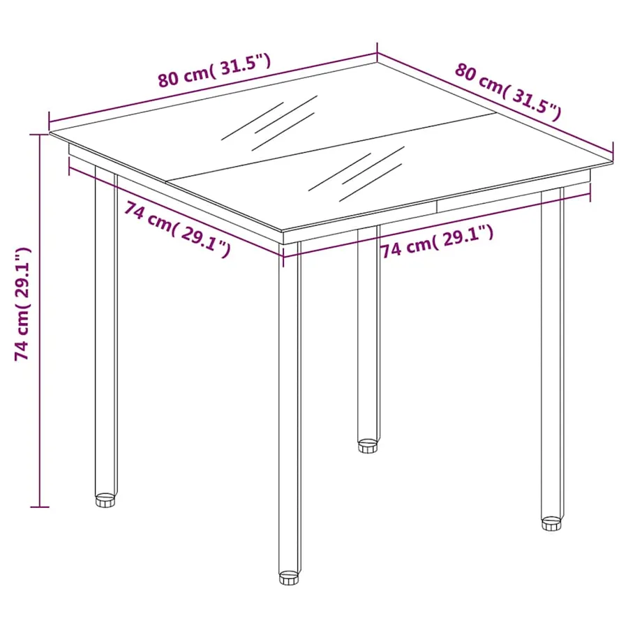 Ensemble à manger de jardin coussins 5pcs Noir Résine tressée - 11