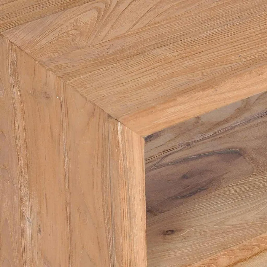 Meuble TV 90x30x40 cm bois de teck solide - 6