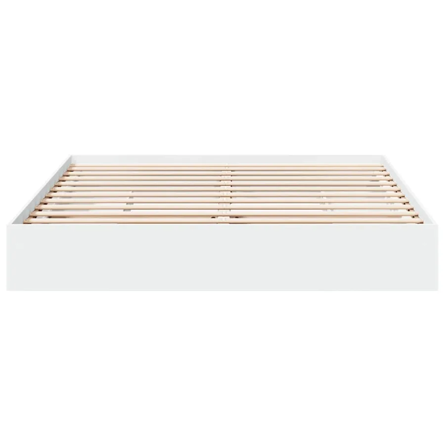 Cadre de lit avec tiroirs sans matelas blanc 180x200 cm - 4