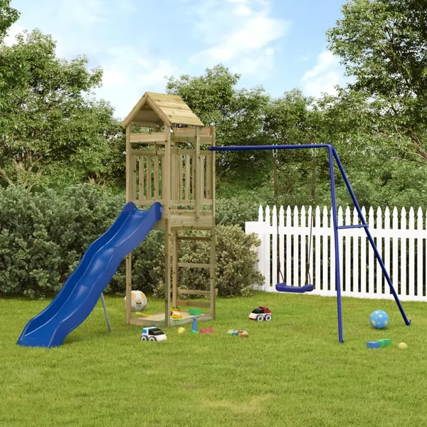 Aire de jeux d'extérieur bois de pin imprégné