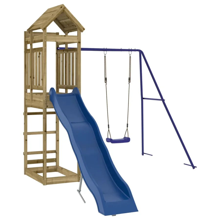 Aire de jeux d'extérieur bois de pin imprégné - 2