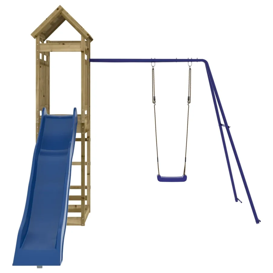 Aire de jeux d'extérieur bois de pin imprégné - 3