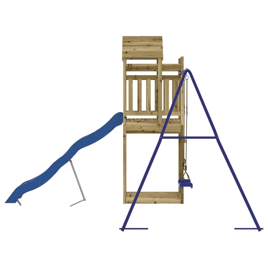 Aire de jeux d'extérieur bois de pin imprégné - 5