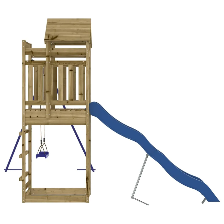 Aire de jeux d'extérieur bois de pin imprégné - 6
