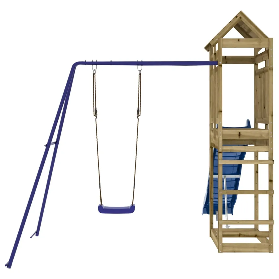Aire de jeux d'extérieur bois de pin imprégné - 7