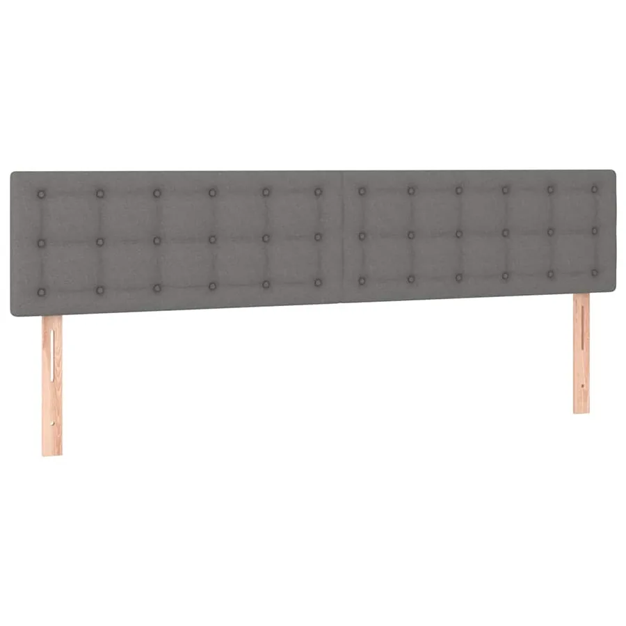 Sommier à lattes de lit avec matelas gris foncé 120x190cm tissu - 7