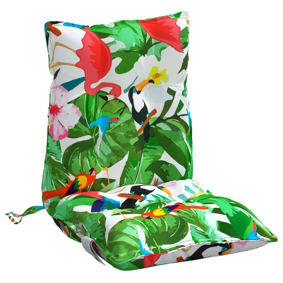 Coussins de chaise à dossier bas lot de 2 multicolore - 4