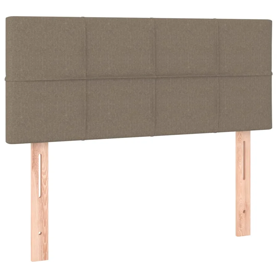Sommier à lattes de lit avec matelas Taupe 90x200 cm Tissu - 6