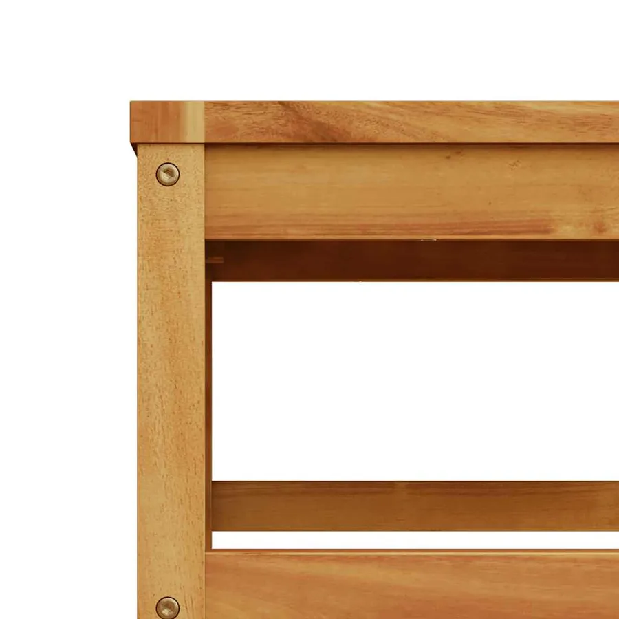 Salon de jardin avec coussins 9 pcs bois massif d'acacia - 7