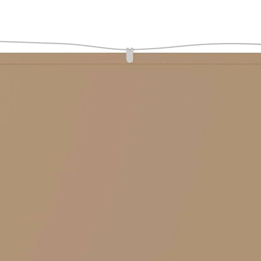 Auvent vertical Taupe 140x600 cm Tissu oxford - 3