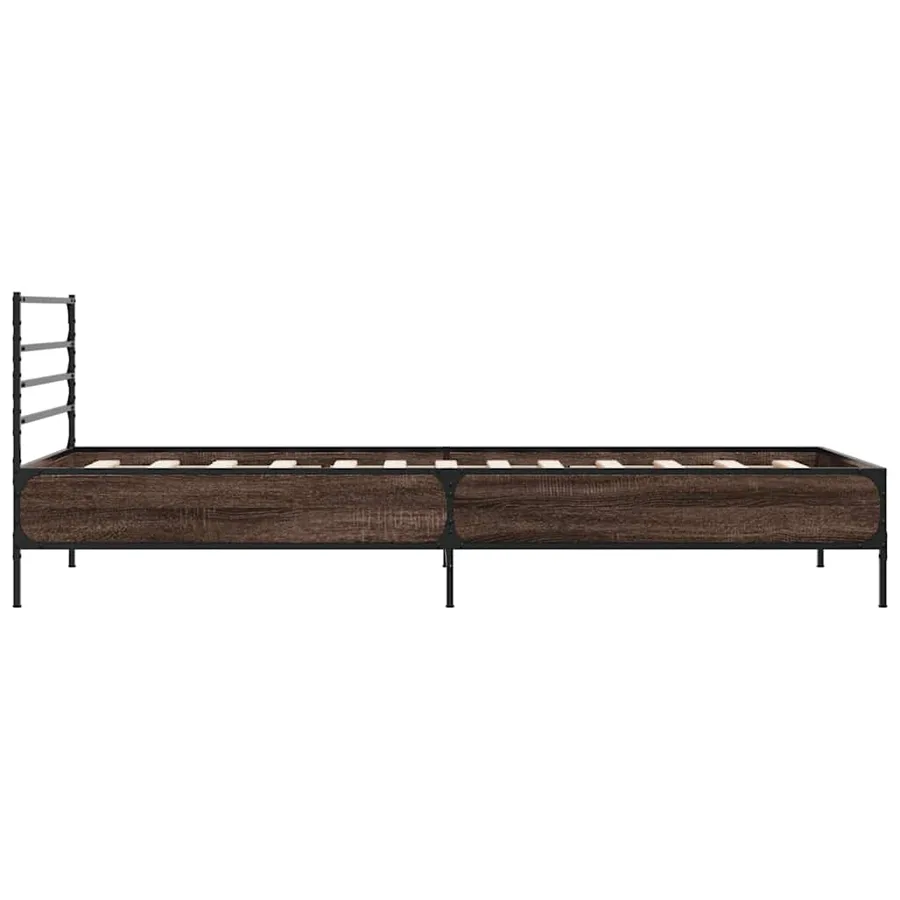 Cadre de lit sans matelas chêne marron 90x190 cm - 5