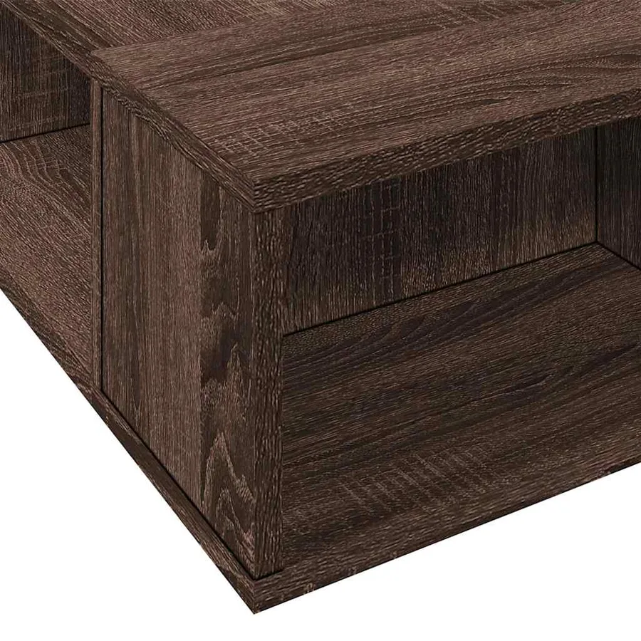 Cadre de lit sans matelas chêne marron 90x190 cm - 7