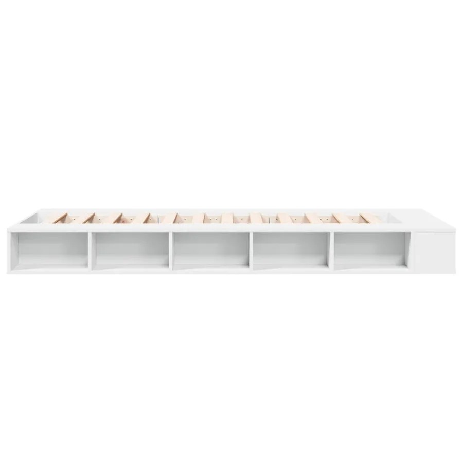 Cadre de lit sans matelas blanc 90x190 cm - 5