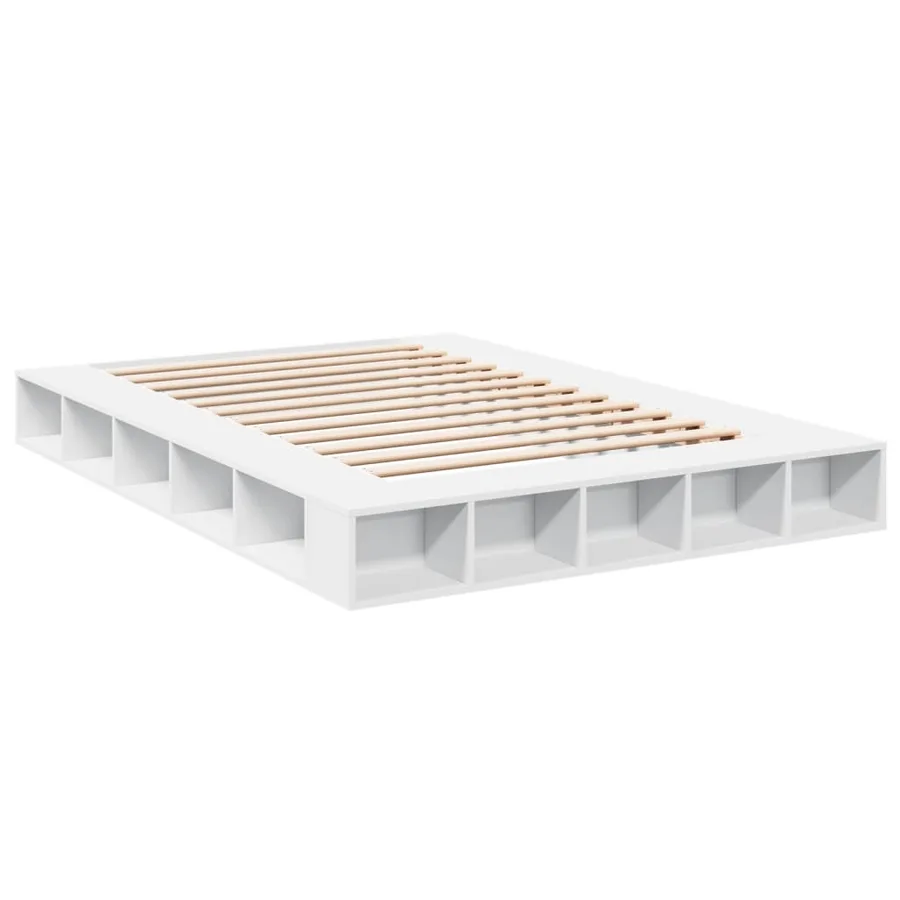 Cadre de lit sans matelas blanc 140x200 cm - 3