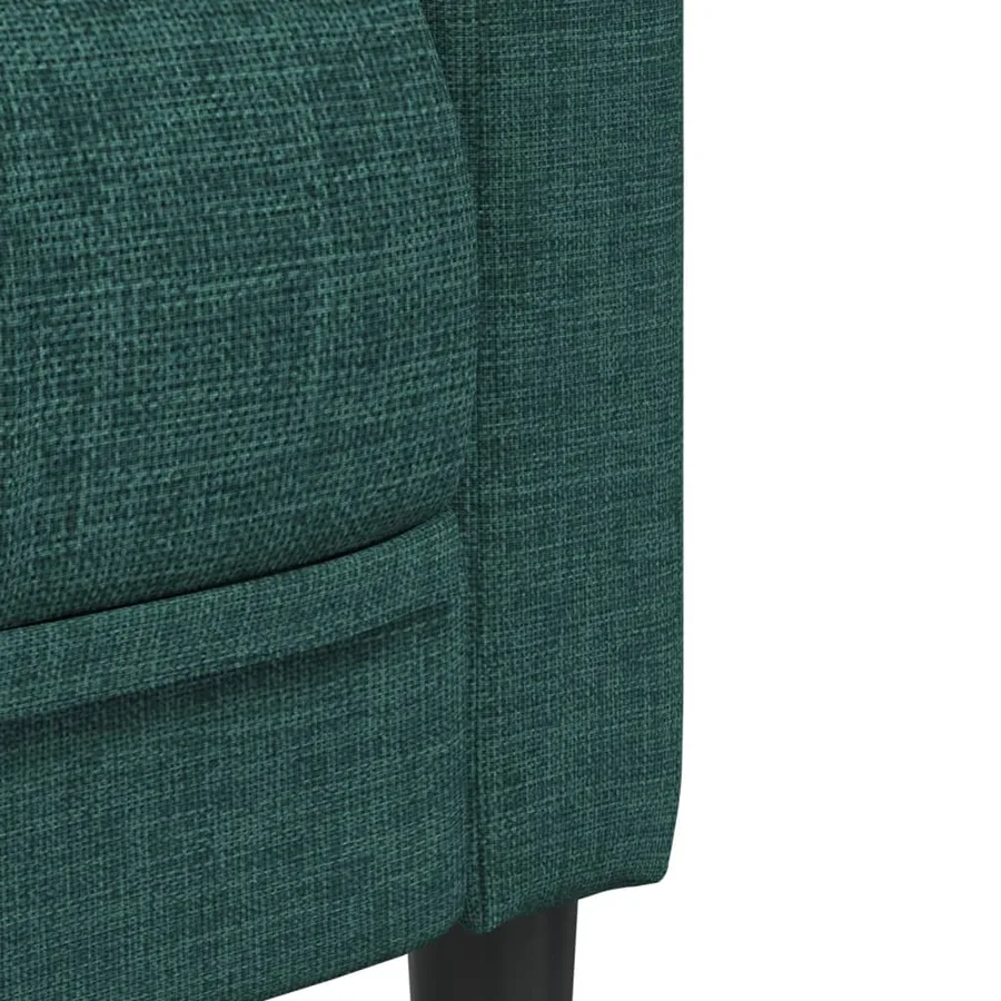 Ensemble de canapés 3 pcs vert foncé tissu - 7