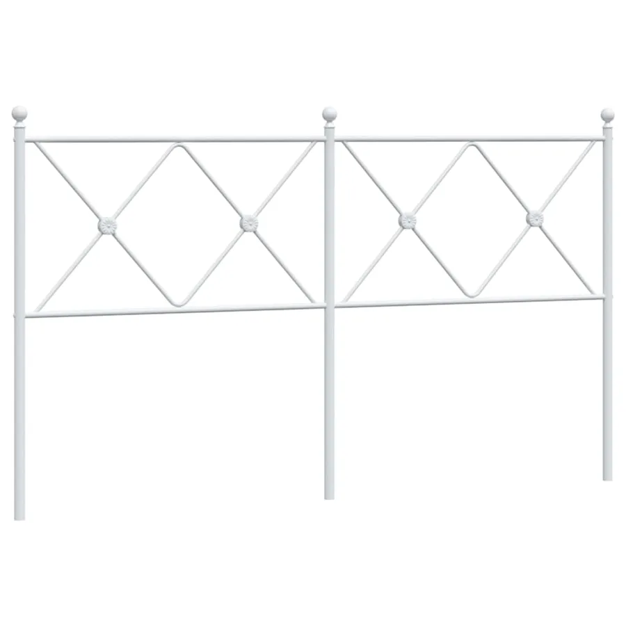 Tête de lit de remplacement métal blanc 160 cm - 2