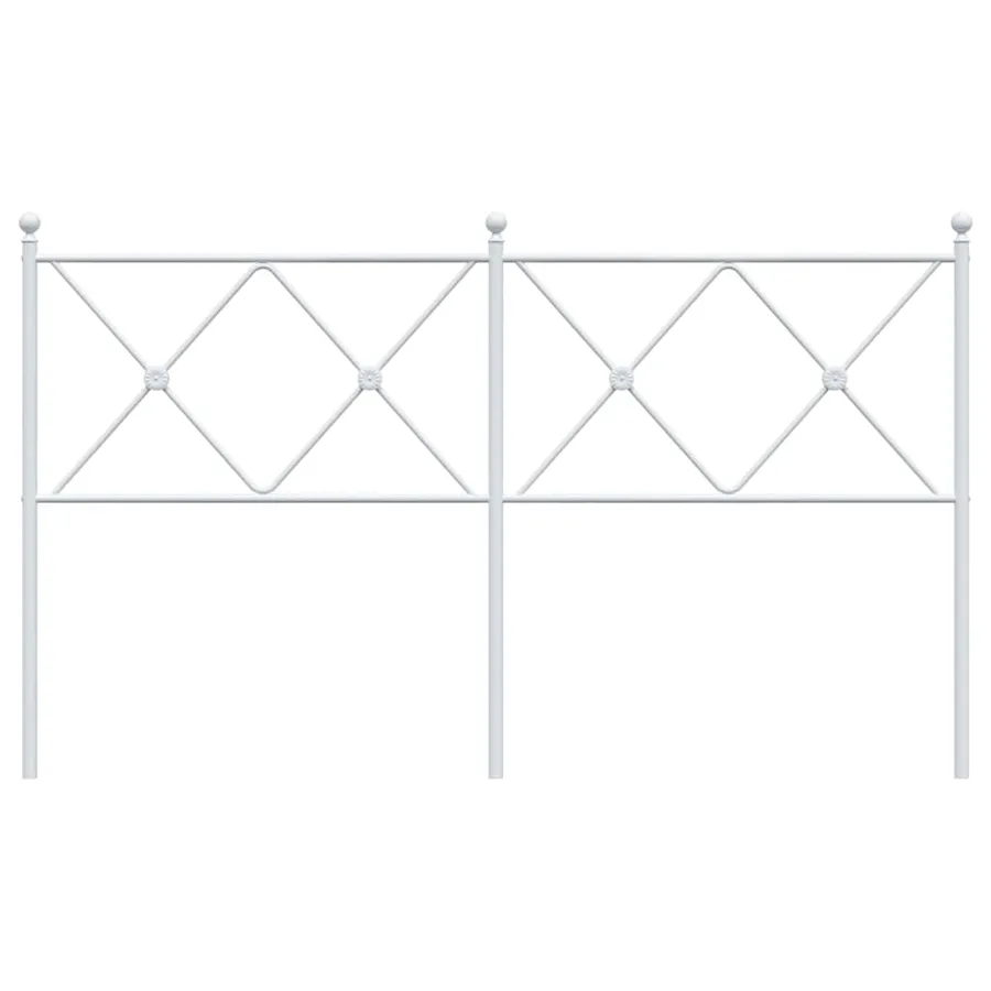 Tête de lit de remplacement métal blanc 160 cm - 4