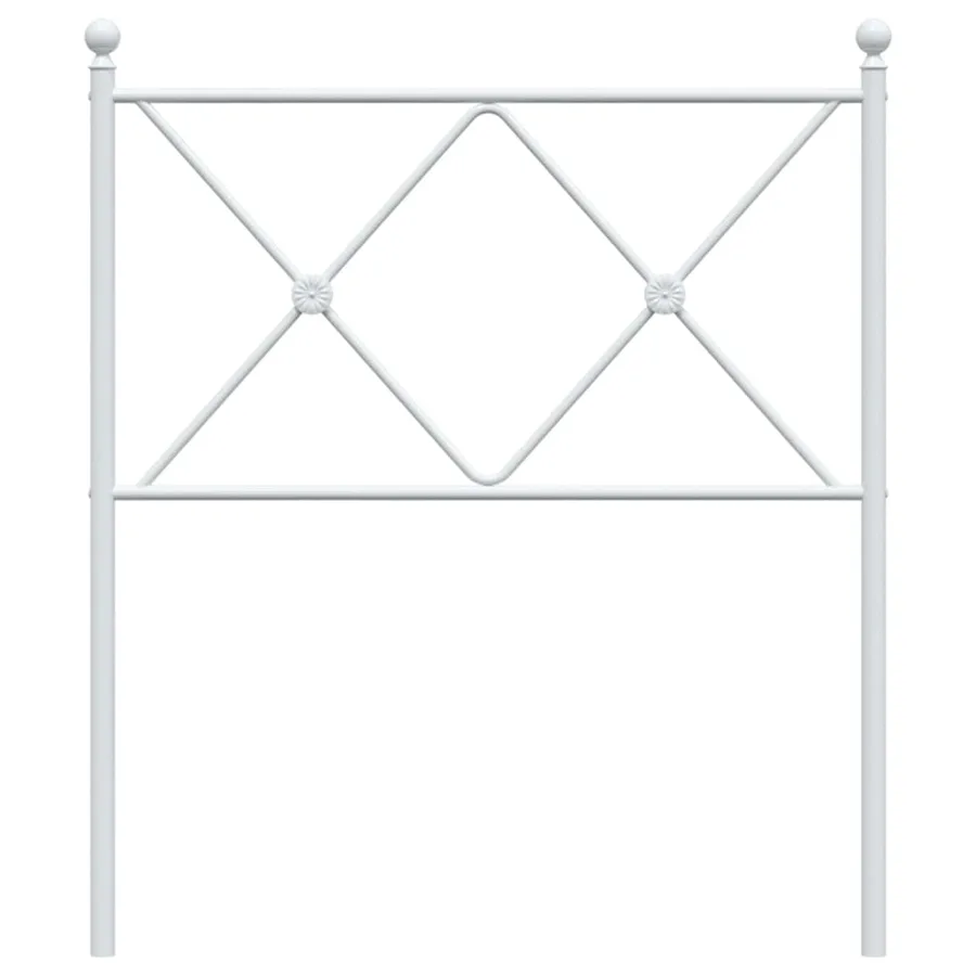 Tête de lit de remplacement métal blanc 80 cm - 4
