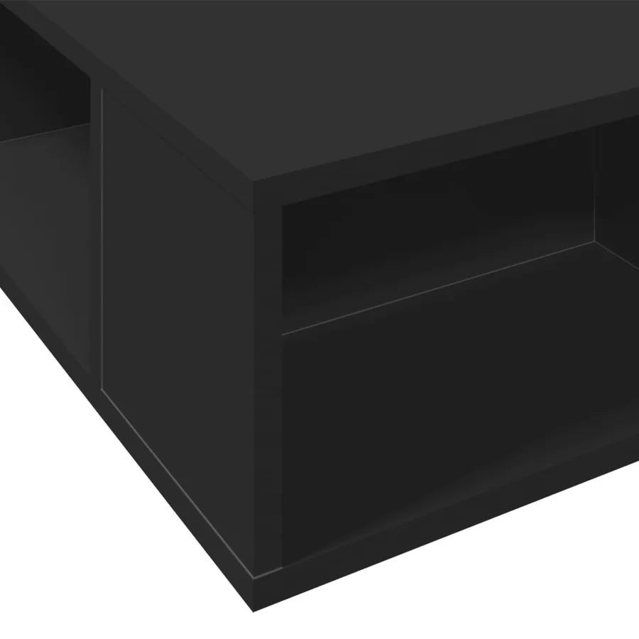 Cadre de lit sans matelas noir 75x190 cm - 7